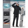 image33000ft Mens Winter Snow Ski Fleece Lined Pants Warm Waterproof Softshell Insulated for Snowboard Outdoor Work HikingBlack