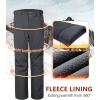 image33000ft Mens Winter Snow Ski Fleece Lined Pants Warm Waterproof Softshell Insulated for Snowboard Outdoor Work HikingCool Grey