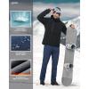 image33000ft Mens Winter Snow Ski Fleece Lined Pants Warm Waterproof Softshell Insulated for Snowboard Outdoor Work HikingDark Denim