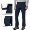 image33000ft Mens Winter Snow Ski Fleece Lined Pants Warm Waterproof Softshell Insulated for Snowboard Outdoor Work HikingDeep Blue