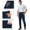 image33000ft Mens Winter Snow Ski Fleece Lined Pants Warm Waterproof Softshell Insulated for Snowboard Outdoor Work HikingDeep Blue