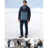image33000ft Mens Winter Snow Ski Fleece Lined Pants Warm Waterproof Softshell Insulated for Snowboard Outdoor Work HikingDeep Blue