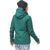 image33000ft Womens 3 in 1 Hooded Waterproof Coat Winter Ski Hiking Rain Jacket Softshell Fleece Lined Raincoat WindbreakerGreen