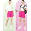 image33000ft Womens 5quot Hiking Shorts Quick Dry Lightweight Summer Shorts with Pockets for Outdoor Travel CasualRaspberry Red