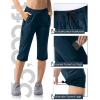 image33000ft Womens Capri Golf Pants Casual Quick Dry UPF 50 Lightweight Stretch Cargo Hiking Pants with PocketsBluenew