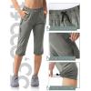 image33000ft Womens Capri Golf Pants Casual Quick Dry UPF 50 Lightweight Stretch Cargo Hiking Pants with PocketsGreygreennew