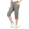 image33000ft Womens Capri Golf Pants Casual Quick Dry UPF 50 Lightweight Stretch Cargo Hiking Pants with PocketsGreygreennew
