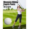 image33000ft Womens Capri Golf Pants Casual Quick Dry UPF 50 Lightweight Stretch Cargo Hiking Pants with PocketsGreynew