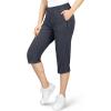 image33000ft Womens Capri Golf Pants Casual Quick Dry UPF 50 Lightweight Stretch Cargo Hiking Pants with PocketsGreynew