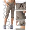 image33000ft Womens Capri Golf Pants Casual Quick Dry UPF 50 Lightweight Stretch Cargo Hiking Pants with PocketsKhakinew