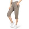 image33000ft Womens Capri Golf Pants Casual Quick Dry UPF 50 Lightweight Stretch Cargo Hiking Pants with PocketsKhakinew