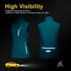 image33000ft Womens Lightweight Running Vest Outerwear with Pockets Windproof Sleeveless Jacket for Golf Hiking TravelBright Blue
