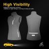 image33000ft Womens Lightweight Running Vest Outerwear with Pockets Windproof Sleeveless Jacket for Golf Hiking TravelCool Gray