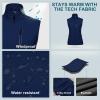 image33000ft Womens Lightweight Running Vest Outerwear with Pockets Windproof Sleeveless Jacket for Golf Hiking TravelDeep Blue