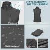 image33000ft Womens Lightweight Running Vest Outerwear with Pockets Windproof Sleeveless Jacket for Golf Hiking TravelGrey
