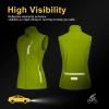 image33000ft Womens Lightweight Running Vest Outerwear with Pockets Windproof Sleeveless Jacket for Golf Hiking TravelLemon