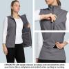 image33000ft Womens Lightweight Running Vest Outerwear with Pockets Windproof Sleeveless Jacket for Golf Hiking TravelLight Grey