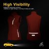 image33000ft Womens Lightweight Running Vest Outerwear with Pockets Windproof Sleeveless Jacket for Golf Hiking TravelOrange