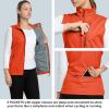 image33000ft Womens Lightweight Running Vest Outerwear with Pockets Windproof Sleeveless Jacket for Golf Hiking TravelOrange