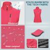 image33000ft Womens Lightweight Running Vest Outerwear with Pockets Windproof Sleeveless Jacket for Golf Hiking TravelRose