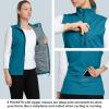 image33000ft Womens Lightweight Running Vest Outerwear with Pockets Windproof Sleeveless Jacket for Golf Hiking TravelTeal Blue