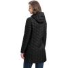 image33000ft Womens Long Puffer Jacket with Hood Lightweight Warm Puffy Quilted Winter CoatsBlack Matte