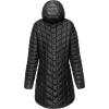 image33000ft Womens Long Puffer Jacket with Hood Lightweight Warm Puffy Quilted Winter CoatsBlack Shiny