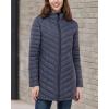 image33000ft Womens Long Puffer Jacket with Hood Lightweight Warm Puffy Quilted Winter CoatsGray Heather