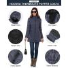 image33000ft Womens Long Puffer Jacket with Hood Lightweight Warm Puffy Quilted Winter CoatsGray Heather