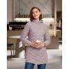 image33000ft Womens Long Puffer Jacket with Hood Lightweight Warm Puffy Quilted Winter CoatsPink
