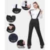 image33000ft Womens Snow Bibs Waterproof Insulated Snow Pants with Fleece Lined Windproof Ski Pants Overalls for SnowboardBlack