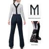image33000ft Womens Snow Bibs Waterproof Insulated Snow Pants with Fleece Lined Windproof Ski Pants Overalls for SnowboardBlue