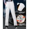image33000ft Womens Snow Bibs Waterproof Insulated Snow Pants with Fleece Lined Windproof Ski Pants Overalls for SnowboardWhite