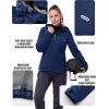 image33000ft Womens Softshell Jacket with Hood Waterproof Lightweight Windbreaker Windproof Rain Shell Jacket for Outdoor HikingBlue