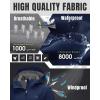 image33000ft Womens Softshell Jacket with Hood Waterproof Lightweight Windbreaker Windproof Rain Shell Jacket for Outdoor HikingBlue