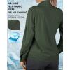 image33000ft Womens UPF 50 UV Sun Protection Shirt Cool Quick Dry Long Sleeve Outdoor Fishing Hiking Safari Travel ShirtArmy Green