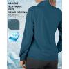 image33000ft Womens UPF 50 UV Sun Protection Shirt Cool Quick Dry Long Sleeve Outdoor Fishing Hiking Safari Travel ShirtDark Blue