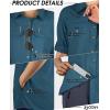 image33000ft Womens UPF 50 UV Sun Protection Shirt Cool Quick Dry Long Sleeve Outdoor Fishing Hiking Safari Travel ShirtDark Blue