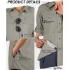 image33000ft Womens UPF 50 UV Sun Protection Shirt Cool Quick Dry Long Sleeve Outdoor Fishing Hiking Safari Travel ShirtGray Green