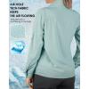 image33000ft Womens UPF 50 UV Sun Protection Shirt Cool Quick Dry Long Sleeve Outdoor Fishing Hiking Safari Travel ShirtLight Green