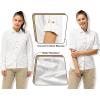 image33000ft Womens UPF 50 UV Sun Protection Shirt Cool Quick Dry Long Sleeve Outdoor Fishing Hiking Safari Travel ShirtWhite