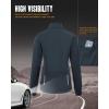 image33000ft Womens Waterproof Fleece Running Jacket Zip Up Athletic Winter Cold Weather Workout Cycling Track JacketsMidnight Blue