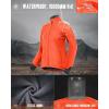 image33000ft Womens Waterproof Fleece Running Jacket Zip Up Athletic Winter Cold Weather Workout Cycling Track JacketsTangerine