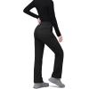 image33000ft Womens Waterproof Hiking Pants FleeceLined Snow Pants Windproof Warm Ski Pants for SnowboardingBlack