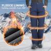 image33000ft Womens Waterproof Hiking Pants FleeceLined Snow Pants Windproof Warm Ski Pants for SnowboardingBlue