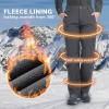 image33000ft Womens Waterproof Hiking Pants FleeceLined Snow Pants Windproof Warm Ski Pants for SnowboardingGrey