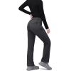 image33000ft Womens Waterproof Hiking Pants FleeceLined Snow Pants Windproof Warm Ski Pants for SnowboardingGrey