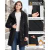 image33000ft Womens Waterproof Insulated Coats with Hood Long Thicken Warm Winter Coats Raincoat Windproof Parka Jacket SkiBlack