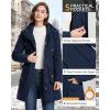 image33000ft Womens Waterproof Insulated Coats with Hood Long Thicken Warm Winter Coats Raincoat Windproof Parka Jacket SkiBluish Blue