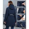image33000ft Womens Waterproof Insulated Coats with Hood Long Thicken Warm Winter Coats Raincoat Windproof Parka Jacket SkiBluish Blue
